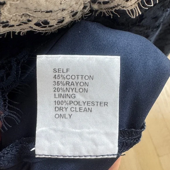 Tadashi Shoji Illusion Lace ¾ Sleeve A-Line Dress – Size 6 - Picture 7 of 8